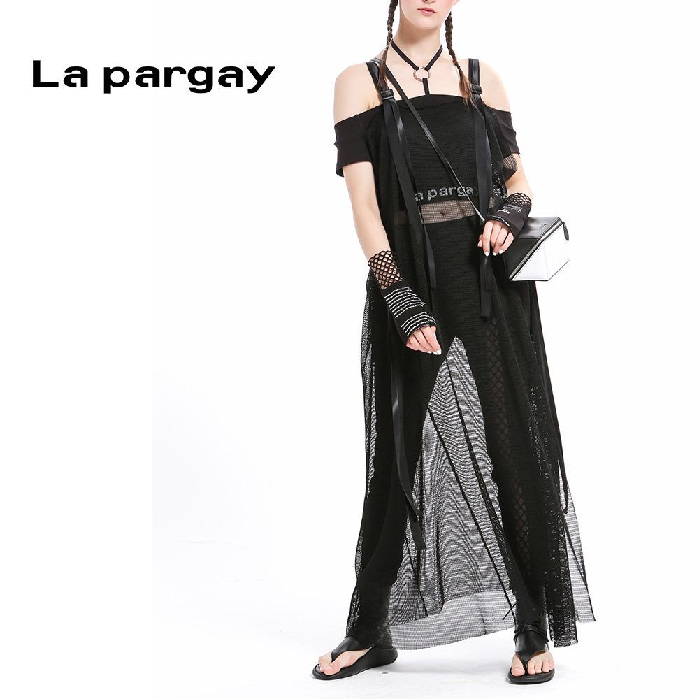 纳帕佳夏季新款黑色网布开叉背带裙女一字肩长款拖地裙子专柜正品,女装/女士精品,连衣裙,淘宝优惠券,粉丝福利购,淘宝优惠卷