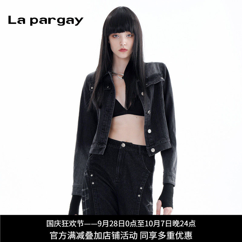 纳帕佳复古水洗牛仔短外套女