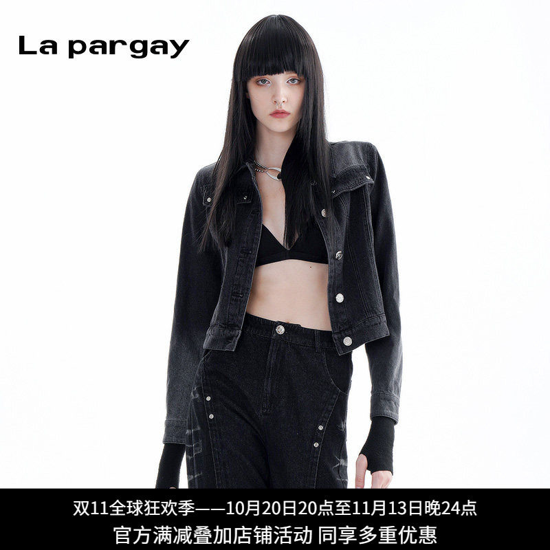 纳帕佳复古水洗牛仔短外套女