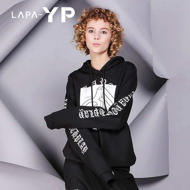 纳帕佳秋季新品印花套头衫YP时尚