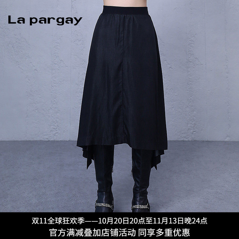 Lapargay高腰显瘦长裙半身裙