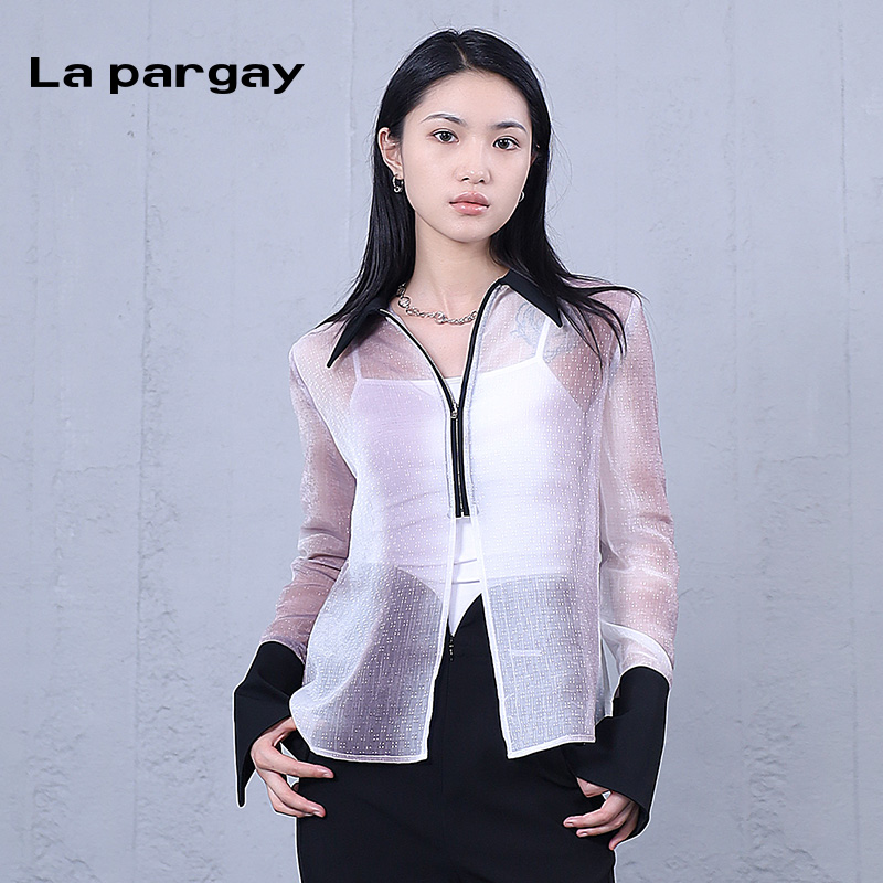lapargay修身长袖衬衫
