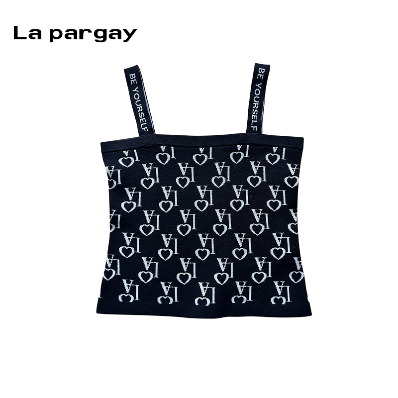 印花Lapargay背心百搭吊带