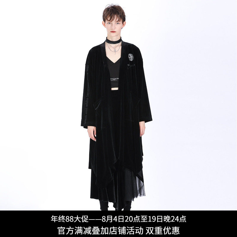 Lapargay休闲宽松V领中长款风衣