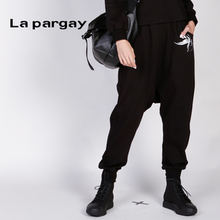 裤 束脚裤 子小脚哈伦裤 跨裤 宽松休闲裤 Lapargay纳帕佳2023秋冬新款