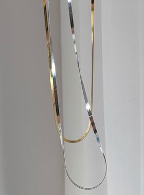 丝滑蛇骨链s925银镀金