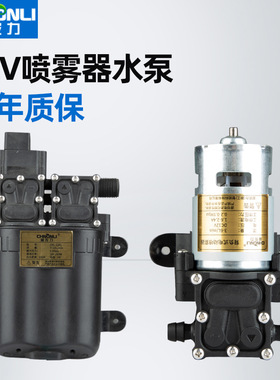 超农力电动喷雾器水泵12v电机隔膜泵高压泵增压泵马达农用配件