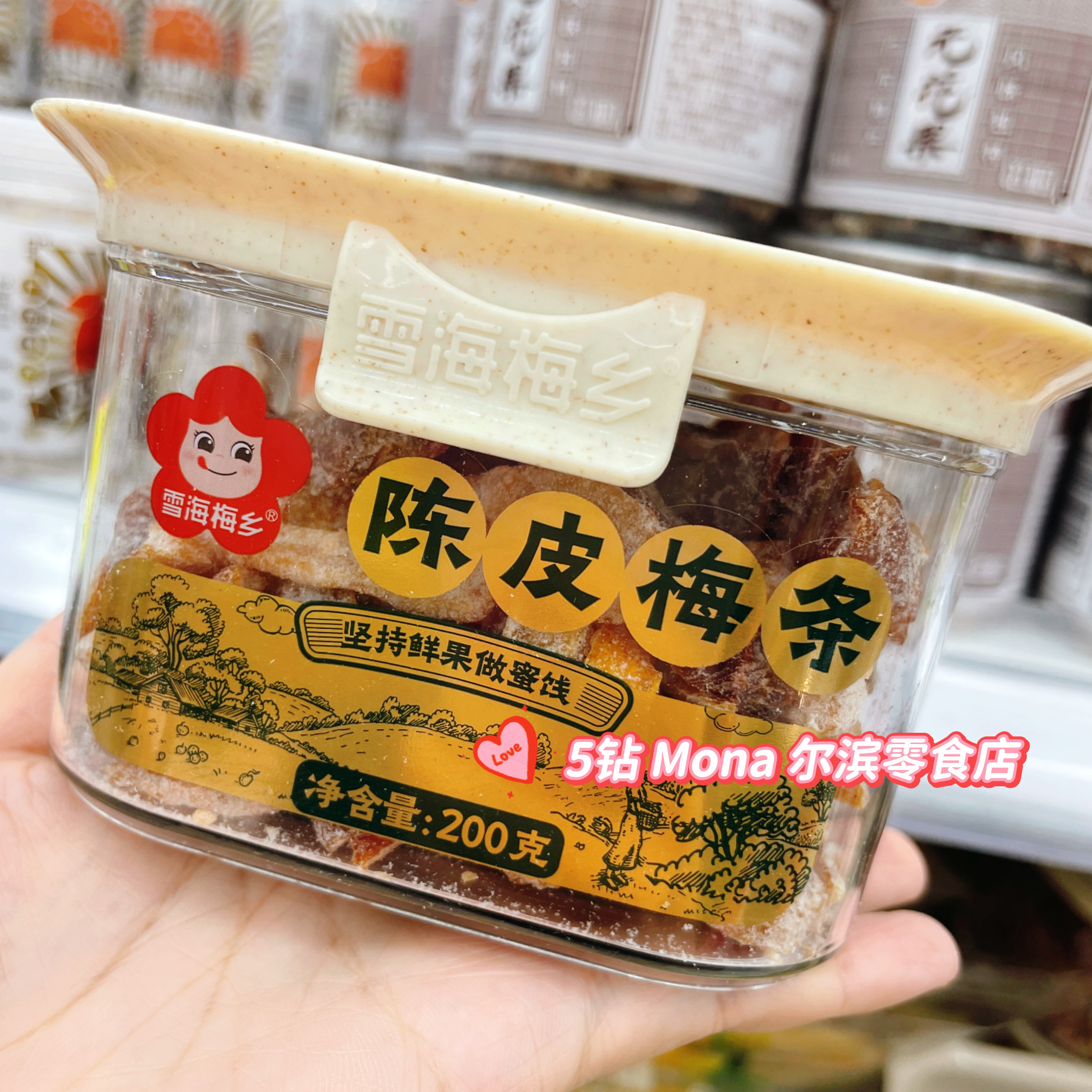 *酸甜沁香*雪海梅乡陈皮话梅梅条蜜饯果脯解馋休闲开胃零食188g