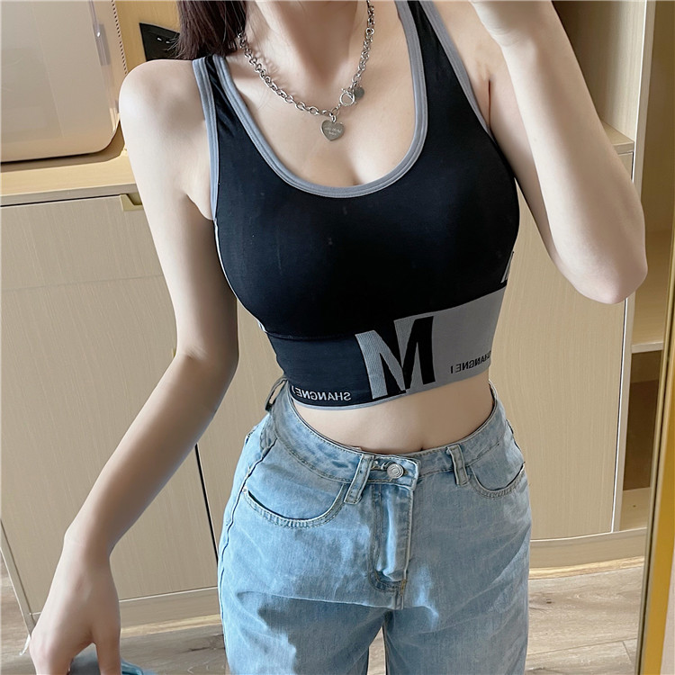 Real shot and real price new spring waistcoat with sports backing and bra sleeve less jacket