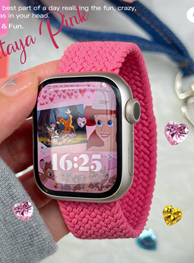 CA. 火龙果新色适用于苹果手表Applewatch表带单圈编织iwatch8765