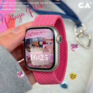 CA. 火龙果新色适用于苹果手表Applewatch表带单圈编织iwatch8765