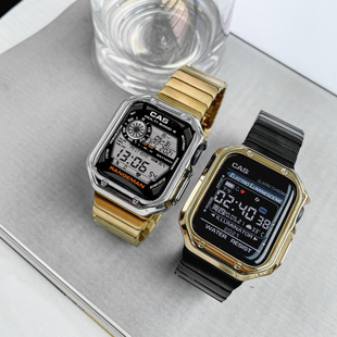 适用于AppleWatch不锈钢金属苹果表带iWatch76543塔塔 Cyber