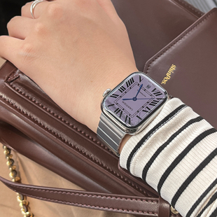 ConAmor不锈钢磁吸男女款 适用苹果手表iWatch8代applewatch静静