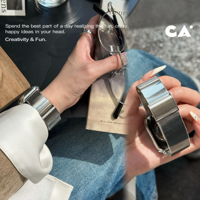 ConAmorLab.超亮镜面不锈钢表带