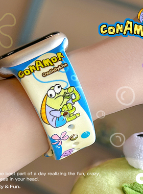 CA 《路人鱼》可爱插画硅胶AppleWatch表带适用于苹果手表iWatch