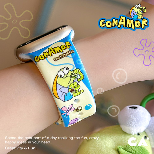 CA.插画硅胶表带～灰常可爱！