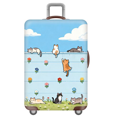 可爱动物18猫咪弹力箱套拉杆箱旅行旅游登机行李皮箱保护罩防尘袋