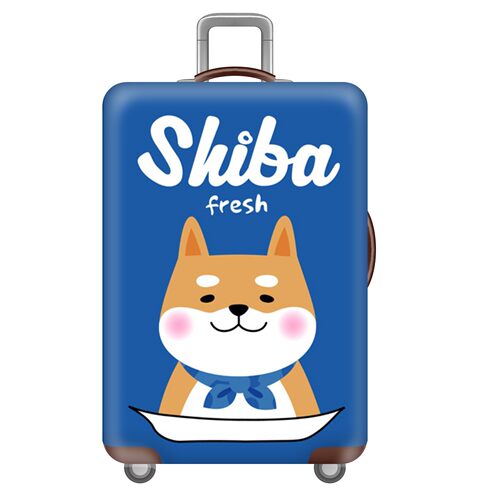 KTX14柴犬弹力箱套拉杆箱旅行旅游登机行李皮箱保护罩防尘袋