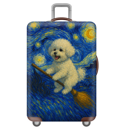 太空猫狗07狗狗弹力箱套拉杆箱旅行旅游登机行李皮箱保护罩防尘袋