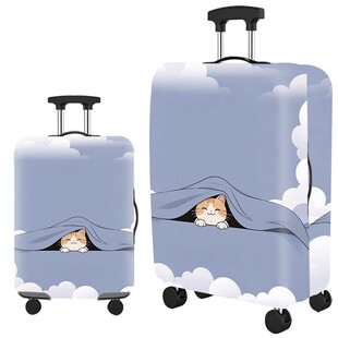 卷铺盖的小猫咪弹力箱套拉杆箱旅行旅游登机行李皮箱保护罩子防尘