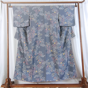 日本正统和服 正绢 小纹 旗袍汉服倒大袖真丝改衣布料