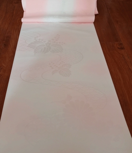 日本进口布料 化纤 长襦袢 本振用布 反物旗袍汉服倒大袖真丝布料