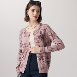 ET23073R 圆领女开衫 帕罗羊绒衫 PALUOPO