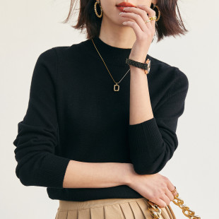 ET23906Y PALUOPO 帕罗绵羊毛半高领女衫