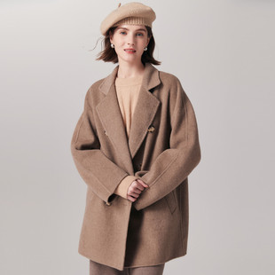 PALUOPO 女大衣ET23063D 帕罗山羊绒中长款