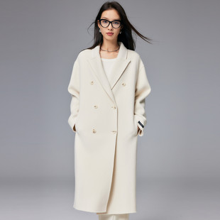 PALUOPO/帕罗绵羊毛长款女大衣ET23275D