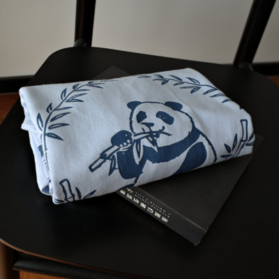 NOPLANJUSTBAMBOO熊猫印花T恤