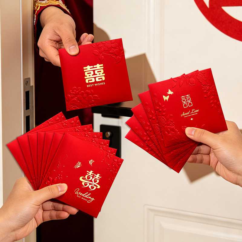 红包结婚专用小红包袋婚礼接亲游戏道具堵门利是封喜字婚庆利是包