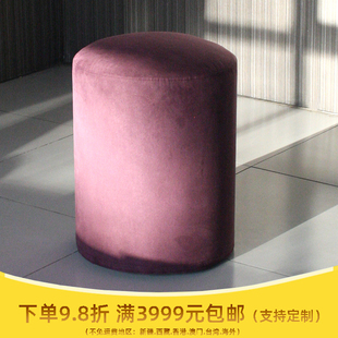 圆形小沙发凳订制 优惠特价50公分高圆凳 拆洗圆凳 多用坐凳定制