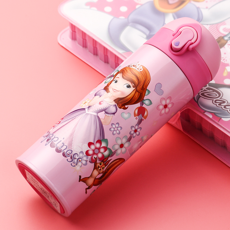 迪士尼儿童保温杯小学生防摔杯子男女小孩316不锈钢直饮便携水壶