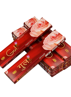 印度香 GUL-情人玫瑰 线香 RAJ香薰 天然熏香香料正品 改善气味