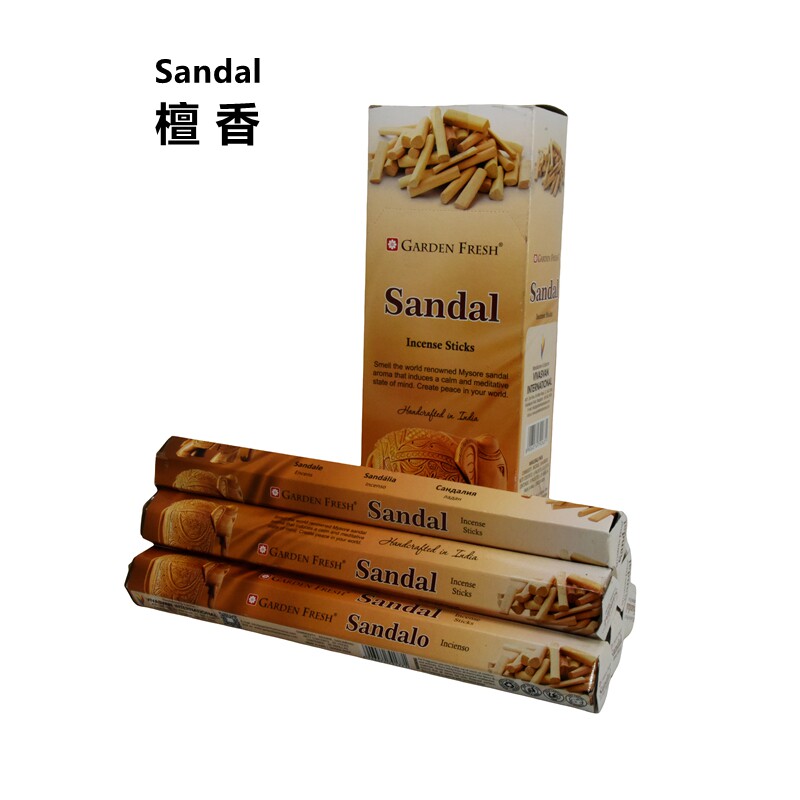 印度香Sandal-檀香天然香粉竹签香家用熏香供奉办公室薰静心线香