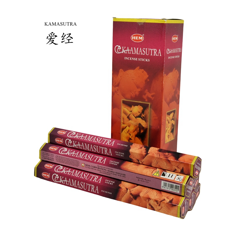 印度进口HEM品牌KAMASUTRA-爱经快乐竹签香家用卧室香薰室内熏香 洗护清洁剂/卫生巾/纸/香薰 香薰香料 原图主图