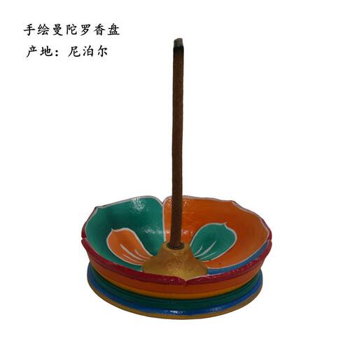 尼泊尔手工制作木质香插香座
