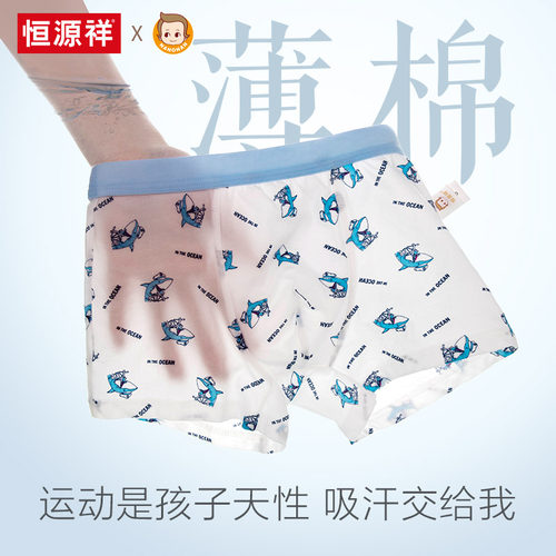 恒源祥男童内裤夏季薄款纯棉