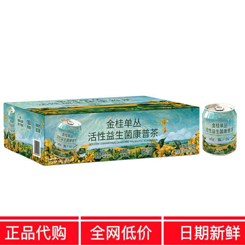 SM代购Drinksba金桂单丛活性益生菌气泡康普茶山花香姆茶香