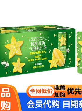 杨桃茉莉气泡果汁茶饮料