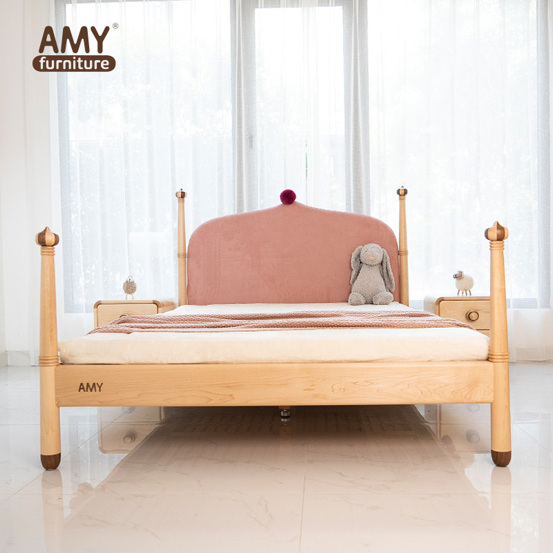AMY榏镁城堡床儿童床宝宝床 公主床 王子床实木软包床头男孩女孩,住宅家具,儿童床/儿童抽拉床,淘宝优惠券,粉丝福利购,淘宝优惠卷