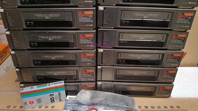 夏普录像机VC-MH91家用VHS录像带声宝老录影机钛金属磁鼓六磁头