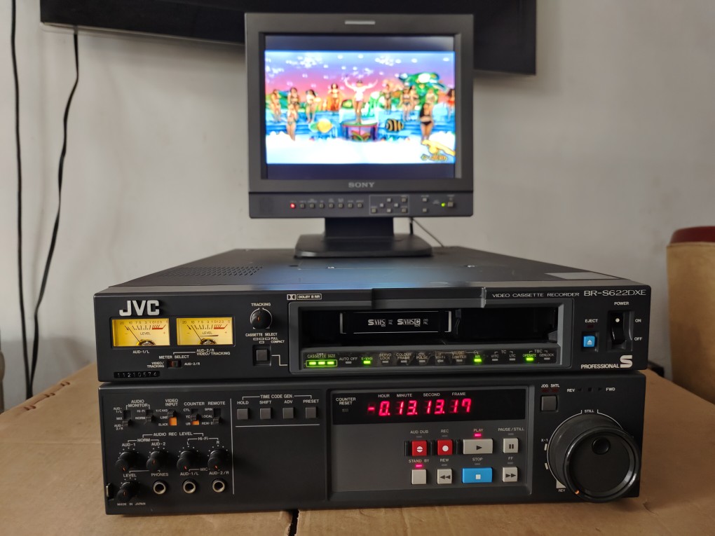 专业S-VHS编辑录像机 vhs-s录像机BR-S622DXE JVC杰伟士高带机 影音电器 录像机 原图主图