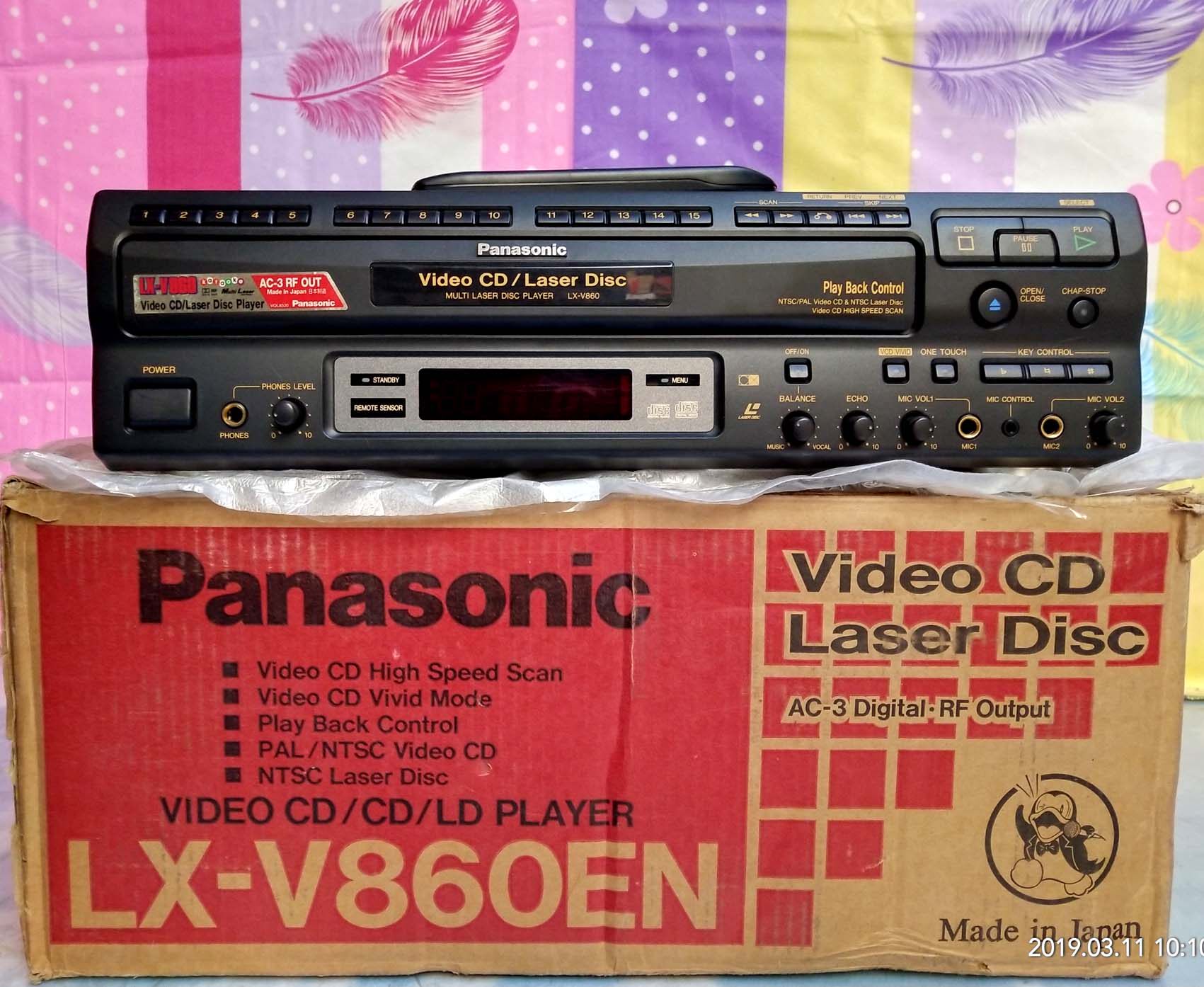 Panasonic/松下LD/CD/VCD影碟机LX-V860 日本原装全新附件全