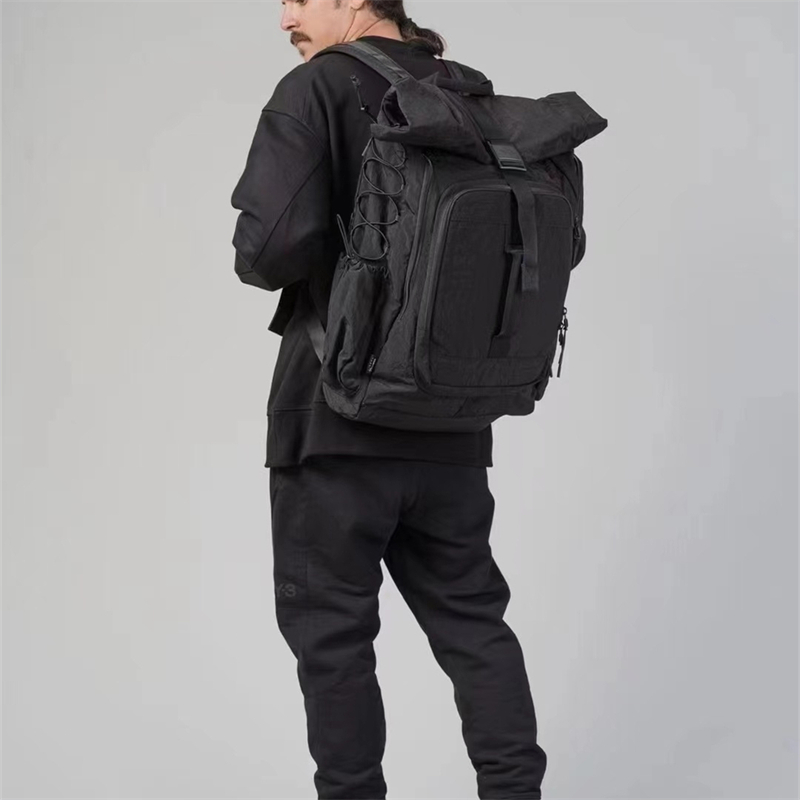 y-3logo签名刺锈护脊武仕登山