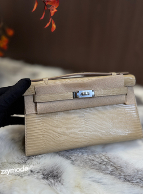 Zzymode 杏仁色 迷你凯莉包 miniKL 一代 蜥蜴皮 银扣ghw