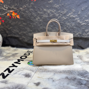 三拼色 风衣灰 大象灰 总监手缝 蜡线 25cm 奶昔白 金扣 铂金包