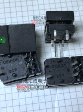 B3J-4100 按键开关 按钮开关 LED绿 24V 50MA 全新原装