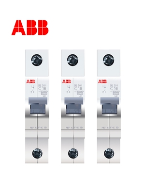 ABB空气开关SE201 SE202 SE203 SE204空开3P4P小型断路器63A 1P2P